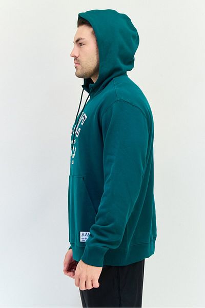 adidas Men Sportswear Fit Long Sleeve Outdoor Sweatshirt, Green