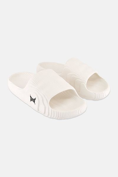 Tapout Men Brand Logo Slip On Slides, Off White