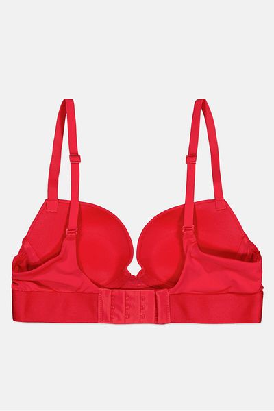 Calvin Klein Women Brand Logo Padded Bralette, Red