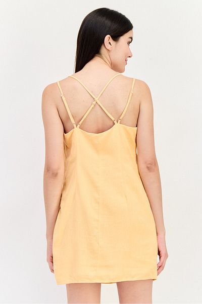 Cropp Women Plain Mini Dress, Coral