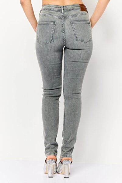 Scotch & Soda Women Regular Fit Washed Denim Jeans, Grey