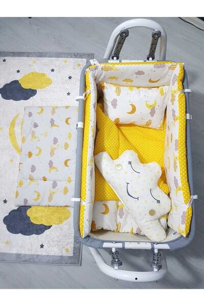 Baby Clime طقم نوم للأطفال مقاس 45 × 85 - سلة جانبية للأم لسرير الأطفال (باست...