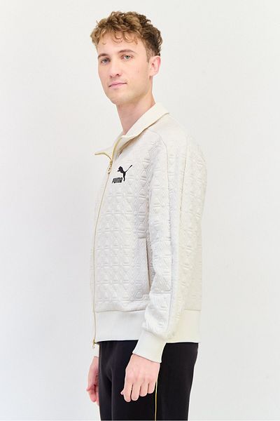 Puma X Select Men Sportswear Fit Long Sleeve Outdoor Sweatshirt, Ivory
