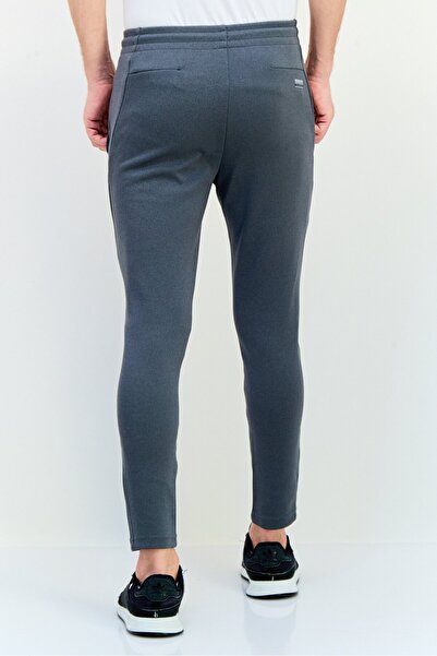 Reebok Men Sportswear Fit Brand Logo Training Track Pants, Grey