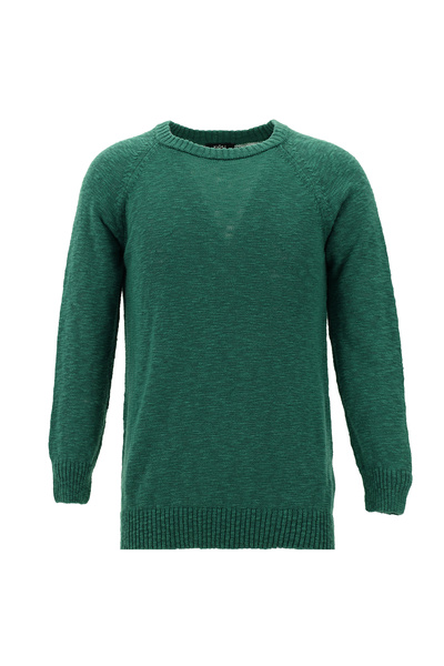 Kiğılı Crew Neck Slim Fit Slim Fit Cotton Knitwear Sweater