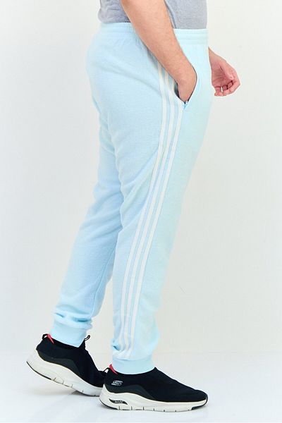 adidas Men Sportswear Fit Embroidered Logo Sweatpants, Light Blue