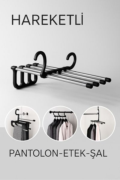keyfisepet en keyifli sepet 5 Tiers Moving Trouser Hanger – Multi-Tier Metal Clothes Rack |   Skirt, Shawl, Tie Organizer