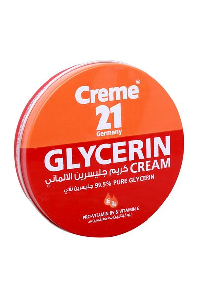 Creme 21 Glycerin Cream 125ml – 99.5% Pure Glycerin with Vitamin E & Pro-Vitamin B5 for Deep Moistu