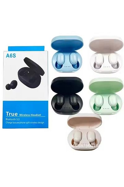 PRO Casti wireless A6S microfon Bluetooth v5.3 Compatibil iPhone, Huawei, Samsung, Xiaomi
