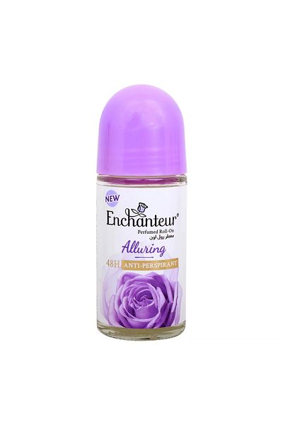 ENCHANTEUR Alluring Perfumed Deo Roll On for Women – 50ml Long-Lasting Fragrance