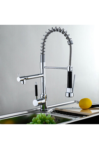 Blackswan Design Baterie chiuveta bucatarie, Blackswan, Tip M115 cu 2 moduri, crom, 48 cm