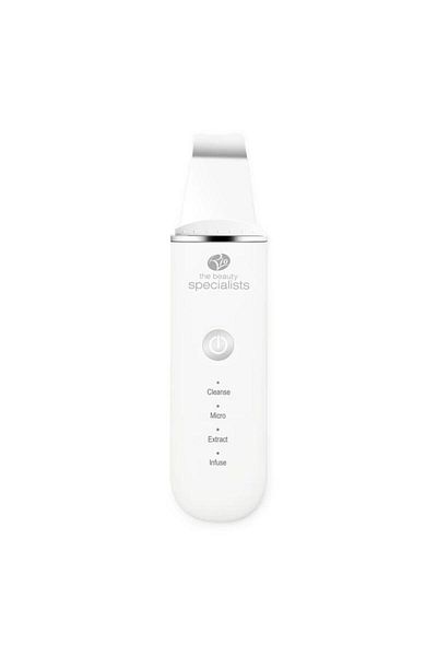 RİO BEAUTY Rio Fasc2 Ultrasonic Facial Skin Cleansing Device, Galvanic Serum Infusion, Exfoliation, Usb, White