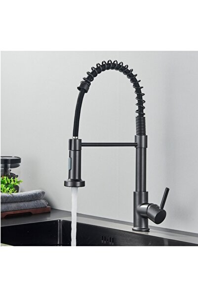 Blackswan Design Baterie chiuveta bucatarie, Blackswan, Tip M237, model gri antracit, dimensiune 44 cm