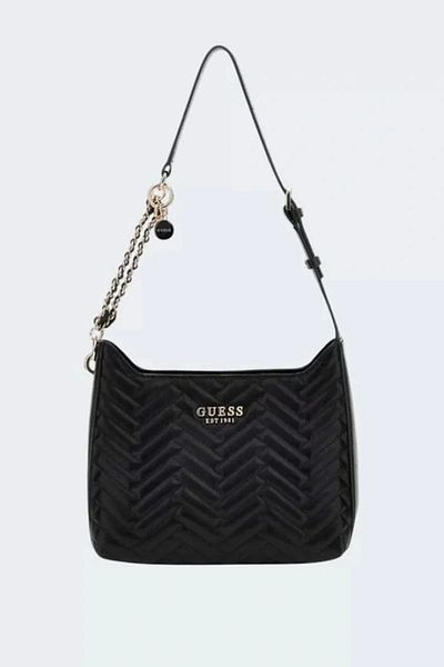 Guess Annıng Shoulder Bag Women's Black Shoulder Bag Hwqg9508180-Bla