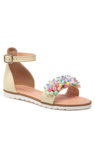 Flamingo girls' sandals F05100-N22 yellow