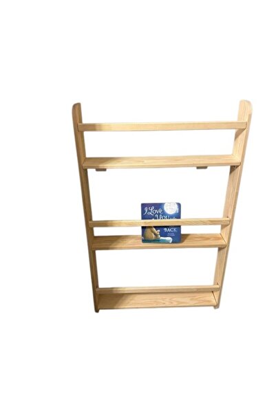 100 cm Genişlik 3 Raflı Montessori Duvar Kitaplığı, Çocuk Odası Kitaplığı, Anaokulu duvar dekoru