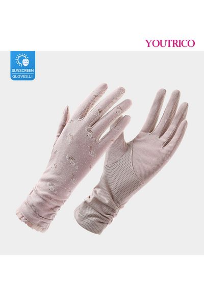 Youtrico Sun Protection Gloves Summer Cycling Fingerless Gloves for Driving