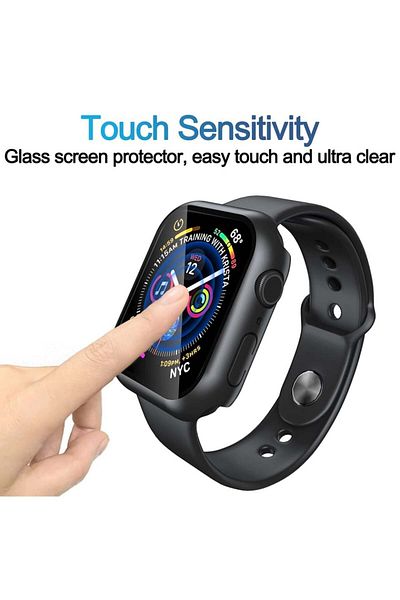 SKYDDAR INNOVATION 360° Ultra-thin Anti-shock Protective Case For Apple Watch 7 (41MM), Full Screen - Black