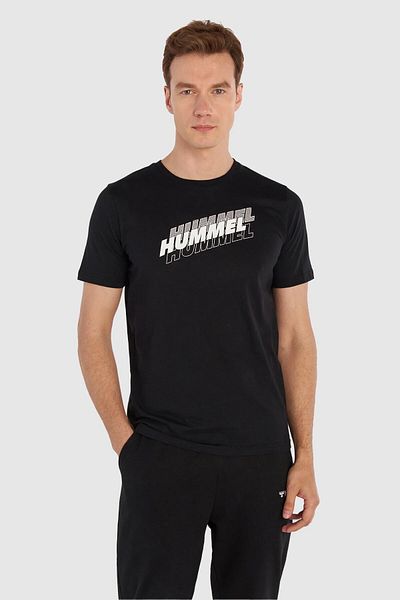 hummel Graphic Triple Logo Cotton Men's T-Shirt