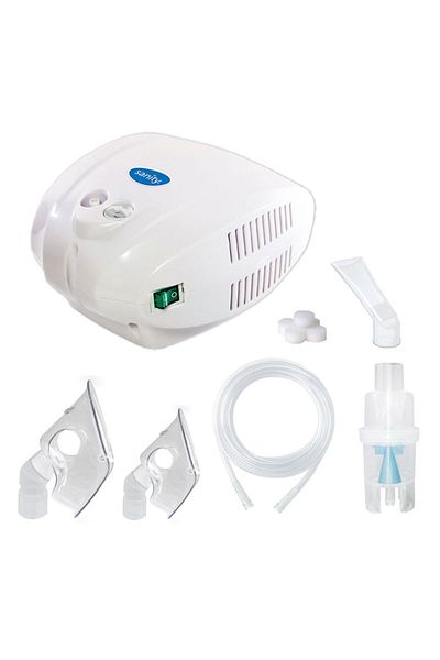 sanity Aparat Aerosoli Cu Compresor Alergia Stop Inhaler, Mmad 3 Μm, Cupa Medicamente 10 ml