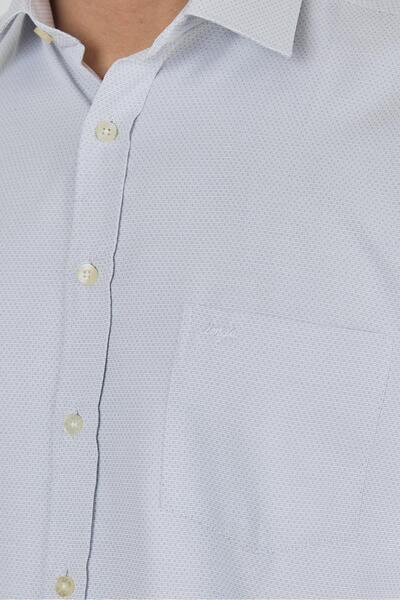 İmza Сорочка з довгими рукавами, коміром-стійкою, кишенями, з довгим рукавом, з візерунком, з підкладкою, бавовняна, класичний крій, комфортна посадка 1004250183