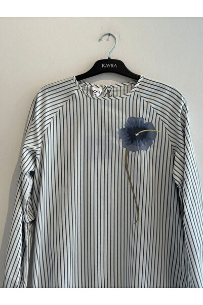 KYR Reglan Kol Pamuklu Bluz Lila