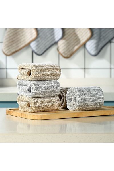 Viyogo Set of 5 reusable microfiber cloths, super fine and soft, lint-free, 30 x 30 cm