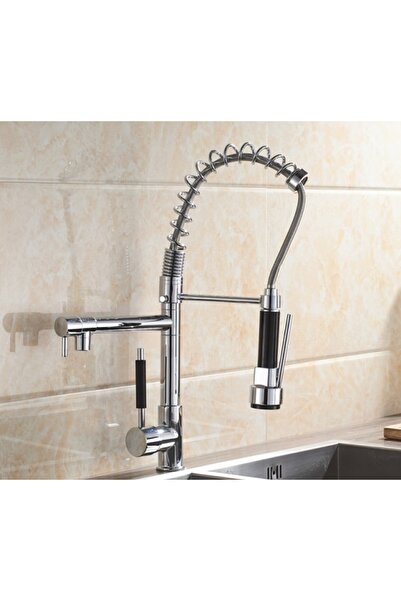 Blackswan Design Baterie chiuveta bucatarie, Blackswan, Tip M115 cu 2 moduri, crom, 48 cm