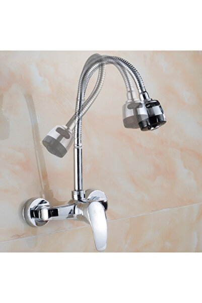 Blackswan Design Baterie chiuveta bucatarie, Blackswan, Tip M200, cu doua moduri, model crom lucios, dimensiune 44 cm