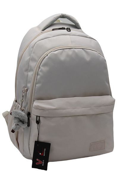 Bevitton Bvt-34100 Μπεζ Αδιάβροχη Σχολική Τσάντα Unisex Καθημερινή Σχολική Τσάντα