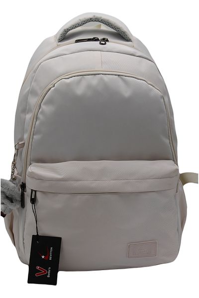 Bevitton Bvt-34100 Μπεζ Αδιάβροχη Σχολική Τσάντα Unisex Καθημερινή Σχολική Τσάντα