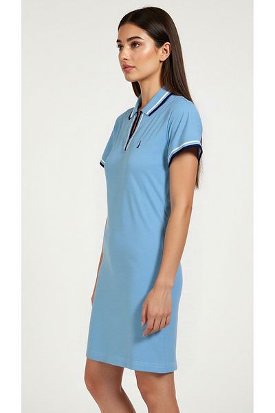 Nautica Short sleeve Premium Cotton Knee length Dress