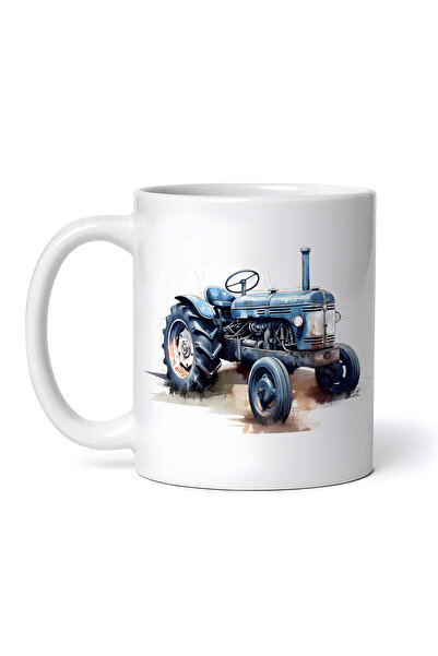 OEM Cană albă personalizată, Tractor Aryan, INOVATIX®. 330 ml