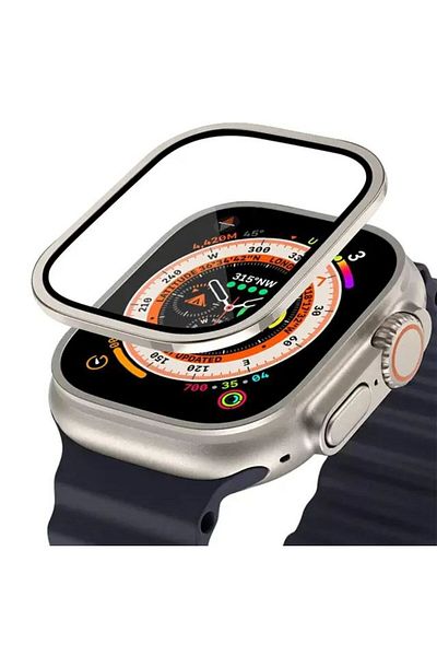 REDz Accessories Glass Screen Protector, Compatible with Apple Watch Ultra 49mm, Full size, Starlight