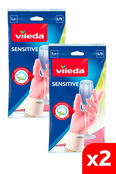 Vileda 2 Paket Sensitive Büyük Boy Bulaşık Eldiveni