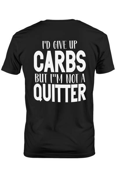 StoryGift Romania Tricou bărbătesc pentru cei care nu renunță la carbohidrați...