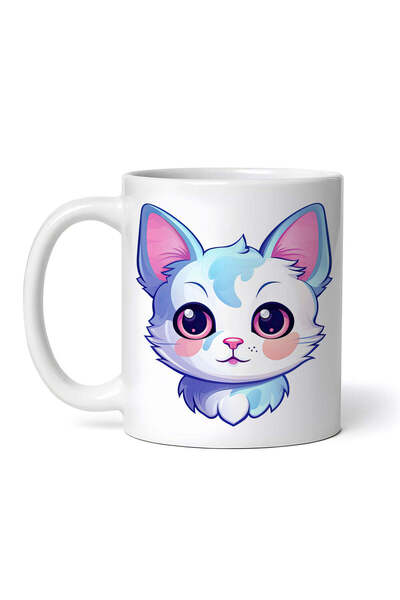 OEM Εξατομικευμένη λευκή κούπα, Moose Cat, INOVATIX®. 330ml