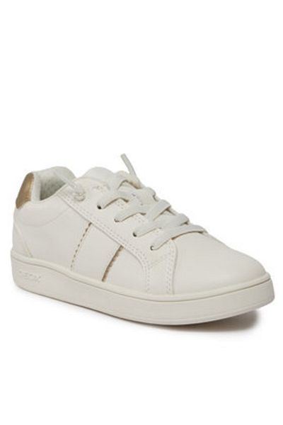 Geox girls' sneakers J36LRC-000BC white