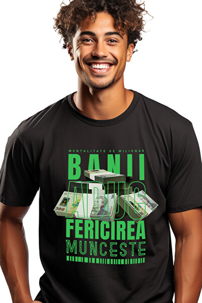 StoryGift Romania Men's T-Shirt Money Brings Happiness - Millionaire Mentalit...