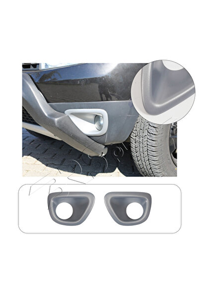 ServetDizaynOto Dacia Duster Uyumlu 2010-2017 Abs Sis Çerçevesi 2 Parça Mat Gri