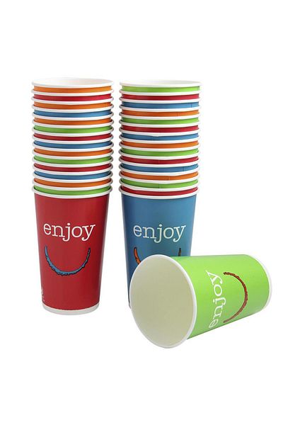 Huhtamaki Enjoy Paper Cup Cold Drink 16 oz 400 ml 50 Pieces