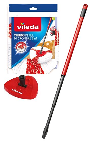 Vileda Turbo Sap + Classic Üçgen Başlık +turbo 2 In 1 Yedek Paspas