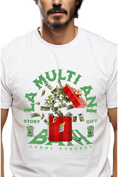 StoryGift Romania Tricou Barbati Bani - Cadoul Perfect Pentru Ziua De Nastere...