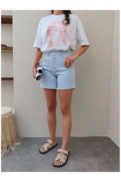 ESRAHELVACI Blue Bermuda Shorts