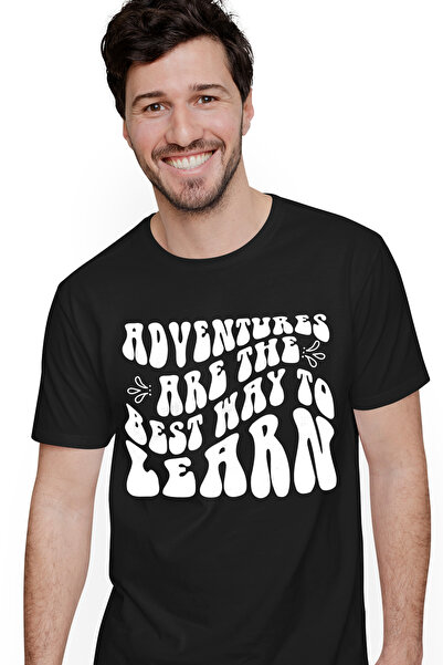 StoryGift Romania Tricou Barbati Cu Mesajul In Engleza "adventures Are The Be...