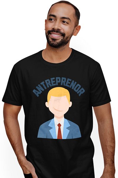 StoryGift Romania Men's T-shirt entrepreneur boss SEO CEO business lover with print on the front, 100% Cotton