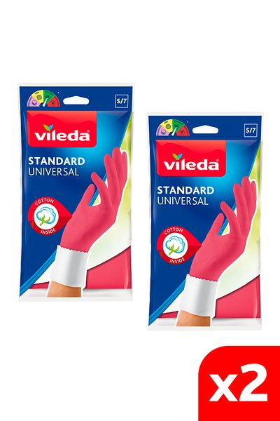 Vileda 2 Pack - Standard Small Size Dish Gloves