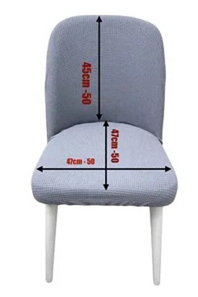 intil Sandalye Kılıfı sandalye Örtüsü Oval Likralı Lastikli 1 Adet Büyük Oval Sandalye Kılıfı Chair Cover