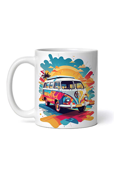 INOVATIX Personalized white mug, Van caravan, INOVATIX®. 330ml
