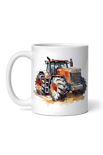 OEM Cană albă personalizată, Tractor Martin, INOVATIX®. 330ml